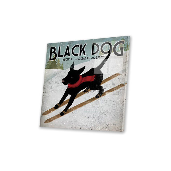 Millwood Pines Black Dog Ski Co. II On Plastic / Acrylic by Ryan Fowler